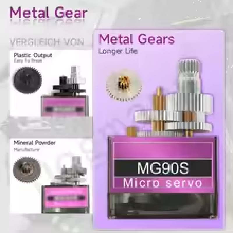 MG90S Metallgetriebe-Servo 9g  – Rc Helicopter Servo Bewertung und Preis